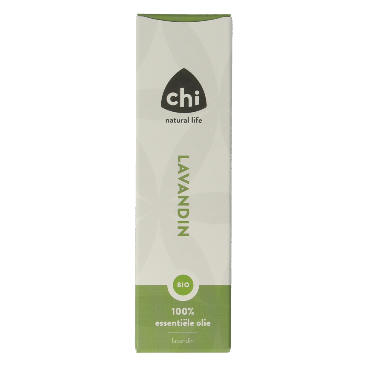 Chi Lavandin organic essential oil in a 10ml bottle, with a clear label showing the product and brand information.