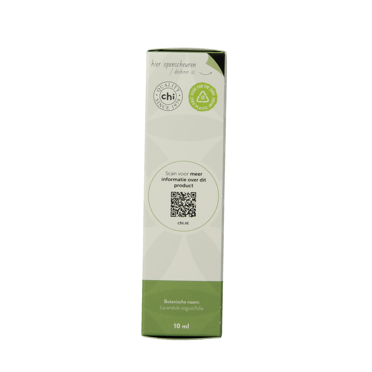 Chi Lavendel etherische olie uit Frankrijk, 10 ml fles met lavendelbloesem voor aromatherapie en ontspanning.