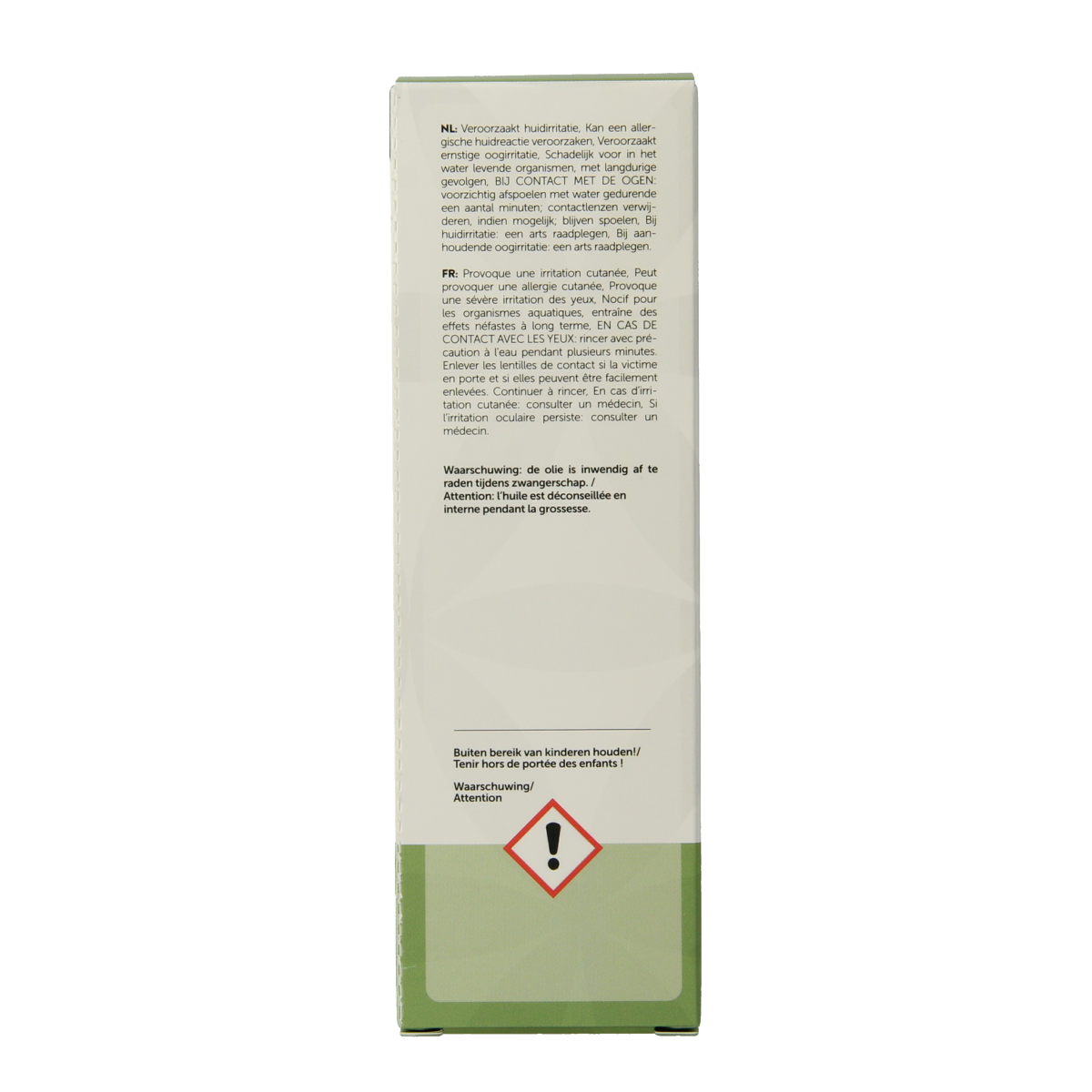 Chi Pepermunt Chinese cultivar essential oil in a 50ml bottle, showcasing the clear bottle and label of the etherische oliën product.