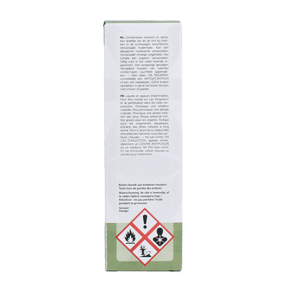 Chi Rozemarijn and kamfer essential oils in a 20ml bottle, featuring a clear label and amber glass container.