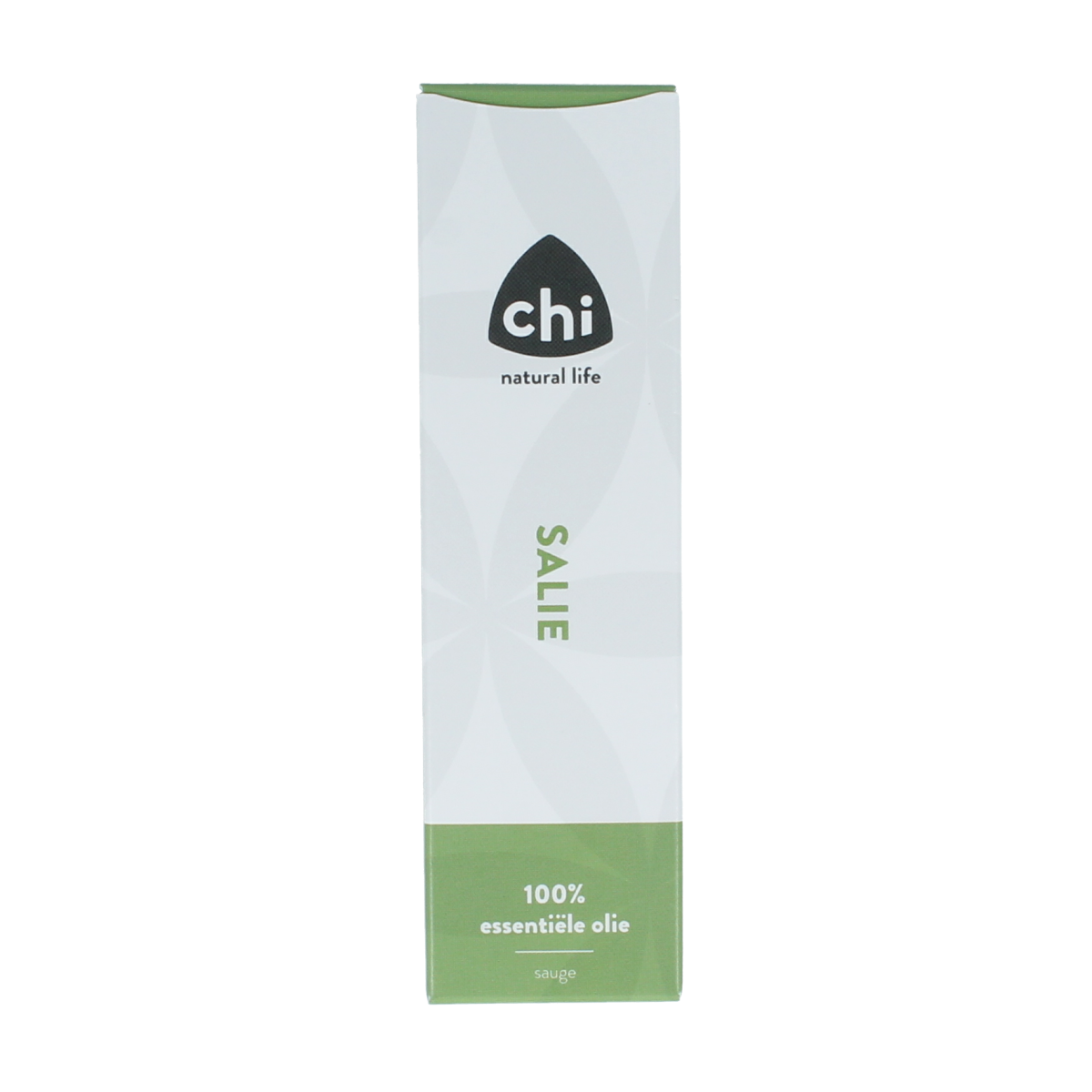 Chi Salie cultivar essential oil bottle, 10ml, natural etherische oliën from Chi, with a clear label and amber glass bottle.