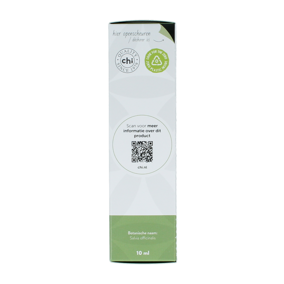 Chi Salie cultivar essential oil in 10ml bottle, featuring clear glass container with dropper cap for natural aromatherapy use.