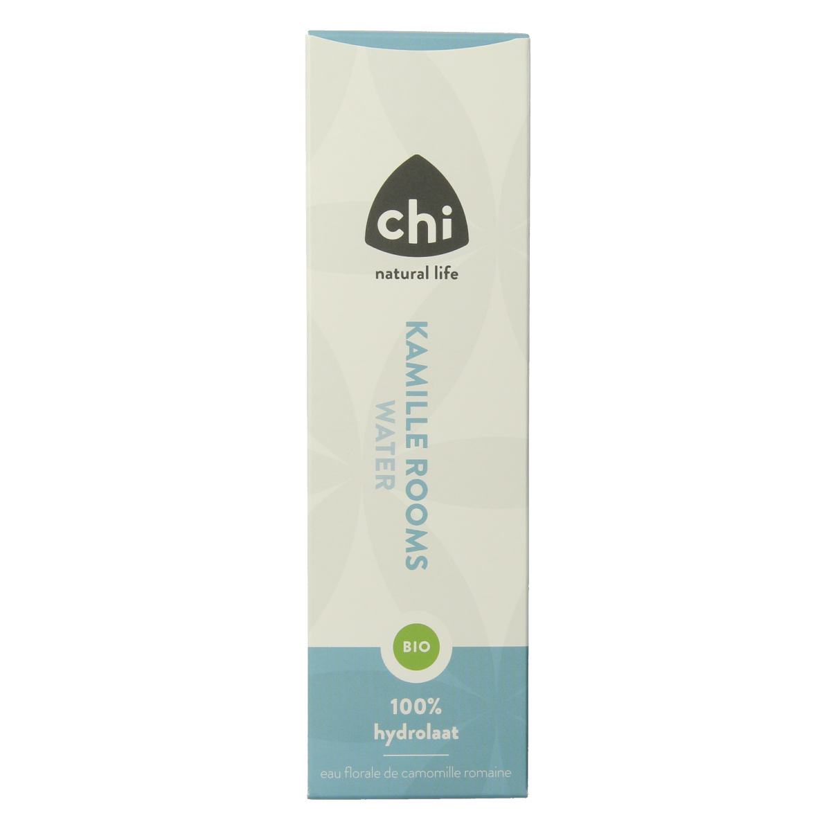 Chi Kamille hydrolaat bio in 150ml bottle, natural body care product with chamomile floral water for soothing skin.
