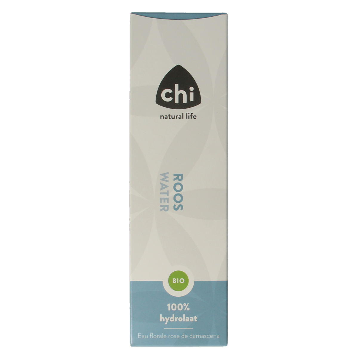 Chi Roos hydrolaat bio facial mist in 150ml spray bottle, natural skincare product by Chi for refreshed, hydrated skin.