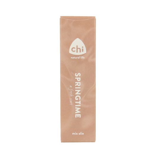 Chi Springtime mix essential oil in a 10ml bottle from Chi, featuring a blend of spring-inspired aromatic oils.
