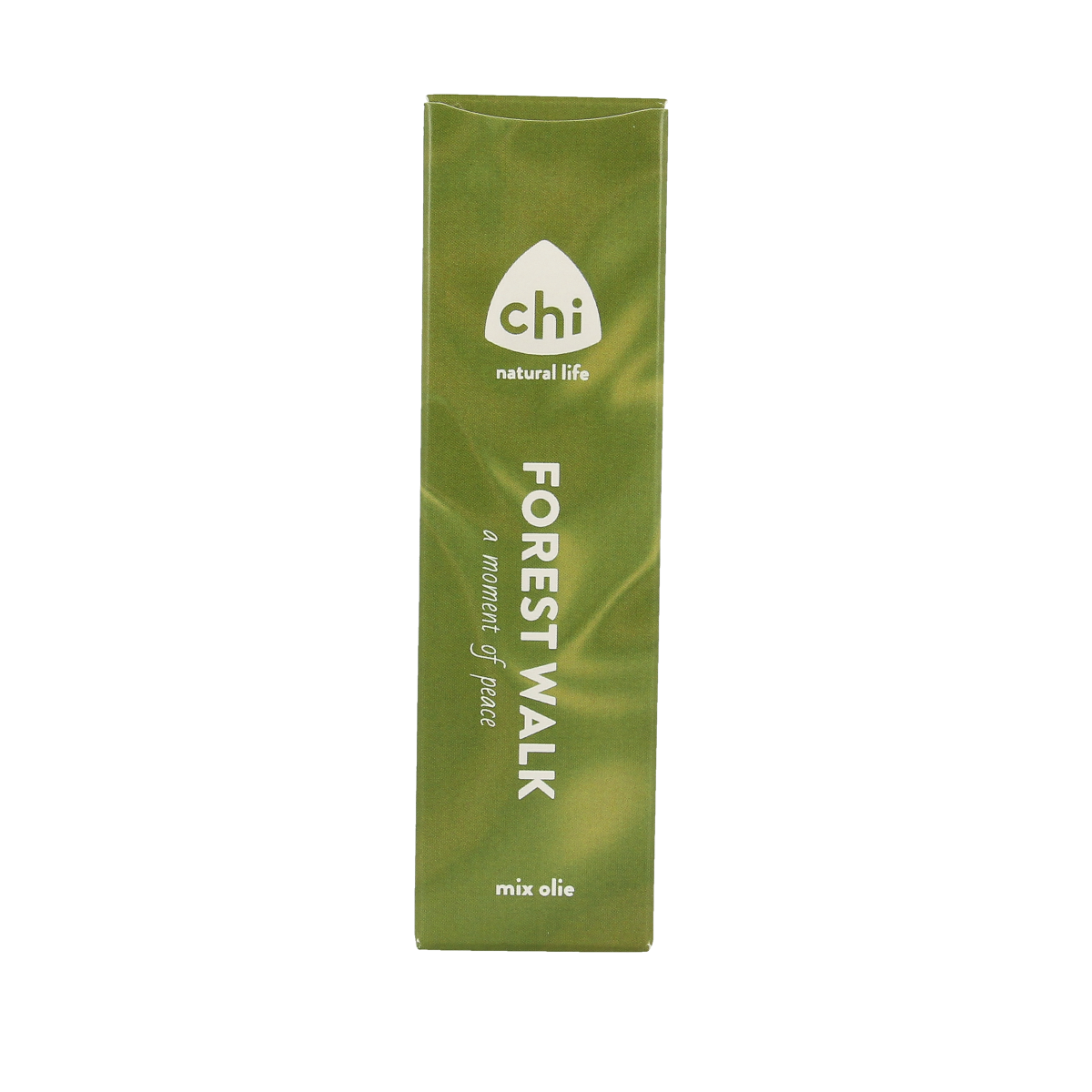 Chi Forest Walk essential oil bottle, 10ml, natural aromatic oil with forest-inspired scent, in clear glass container.