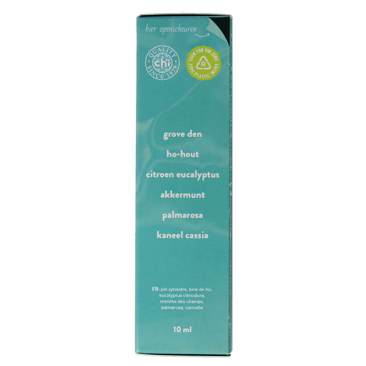 Chi Smell Well Mix Oil, 10ml, natural essential oil blend for air purification, in a clear glass bottle.