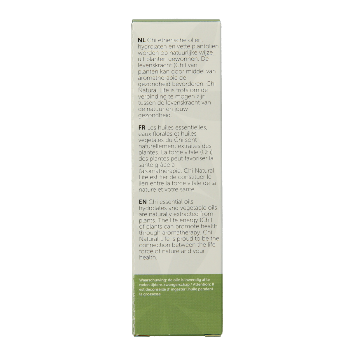 Chi Rozemarijn verbenon etherische olie in 2.5 ml, organic bio essential oil with fresh rosemary scent, displayed in a small glass bottle.