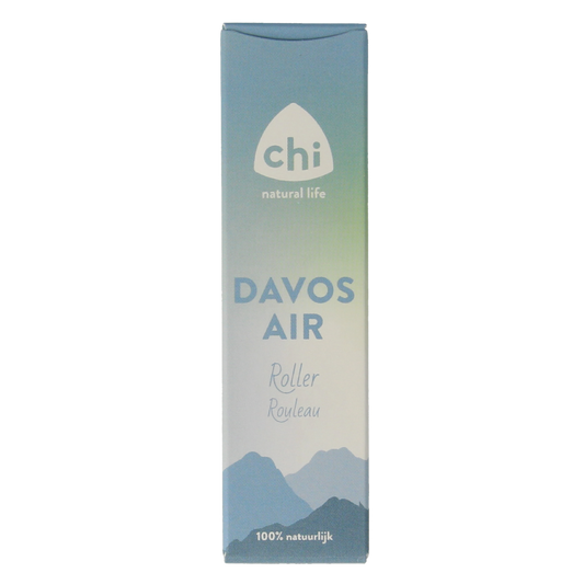 Chi Davos kuurolie roller with 10ml of essential oil, featuring a sleek rollerball applicator for easy use.
