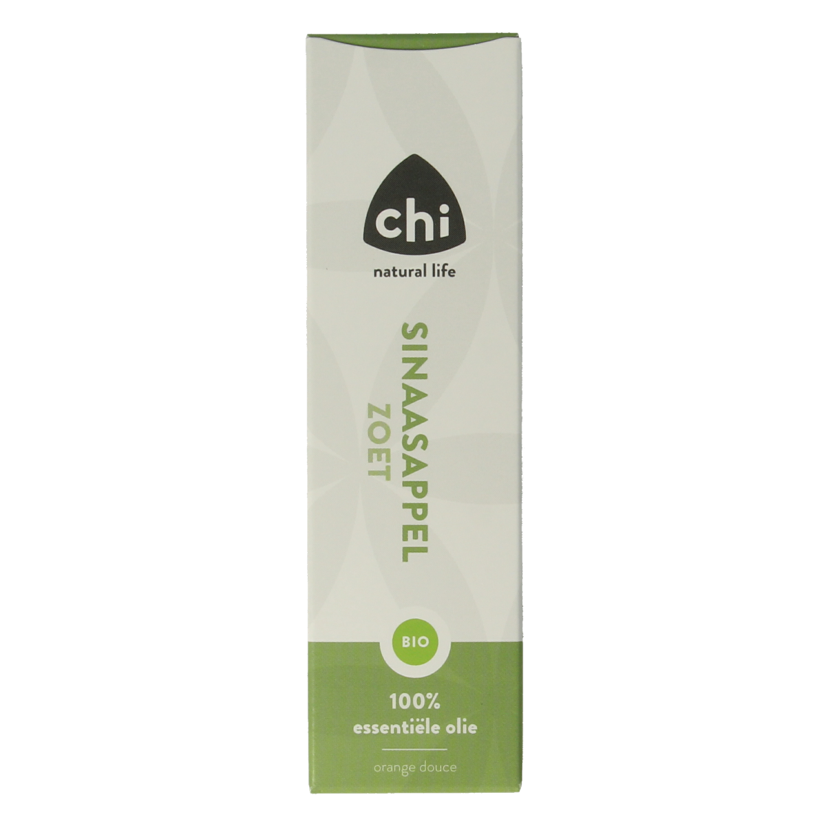 Chi Sinaasappel organic sweet orange essential oil bottle, 10ml, natural and eco-friendly aromatic oil for wellness use.