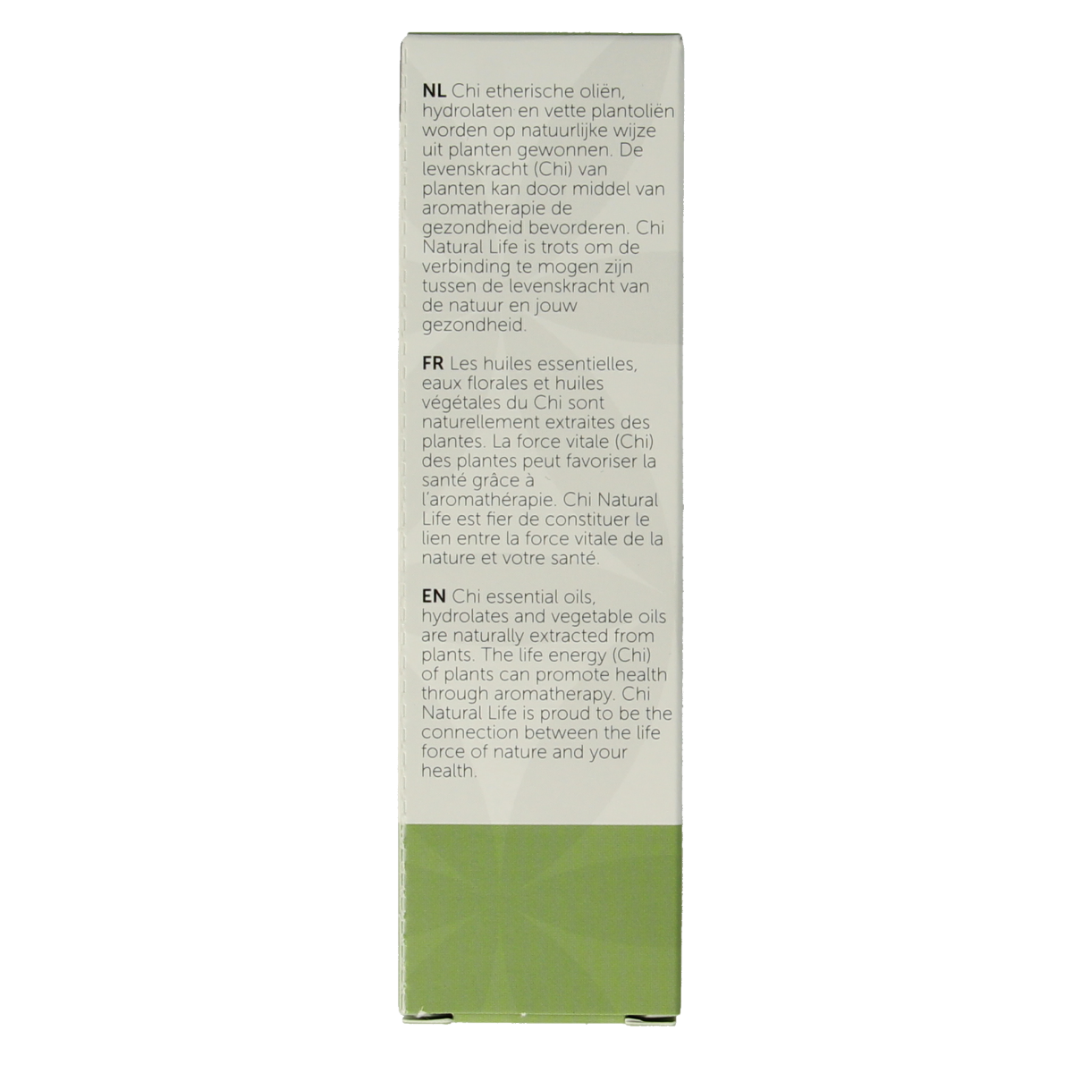 Chi Sinaasappel organic sweet orange essential oil bottle, 10ml, with bright orange label and dropper cap.