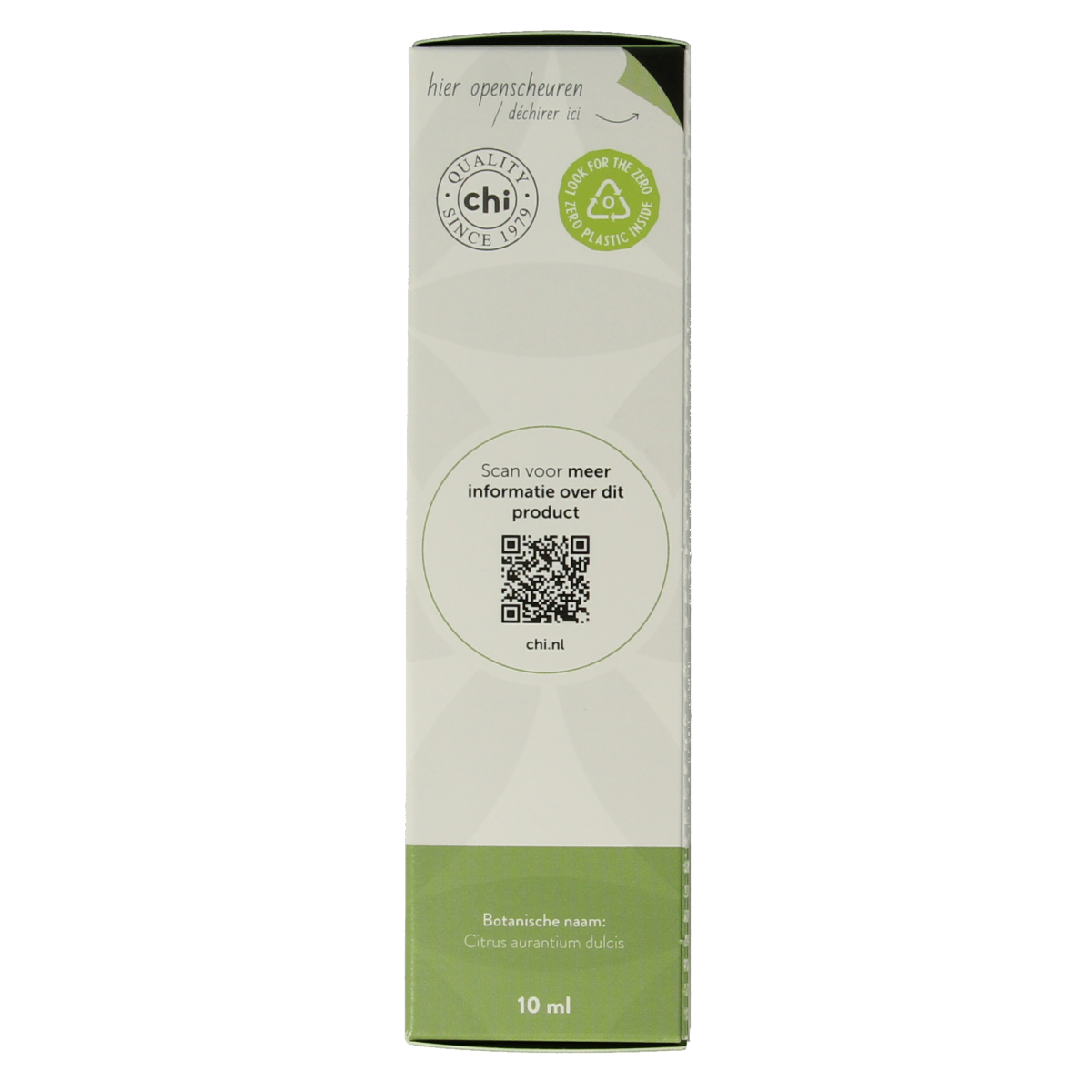 Chi Sinaasappel zoete eko bio essential oil in 10ml bottle, natural orange scent, organic and pure etherische oliën.