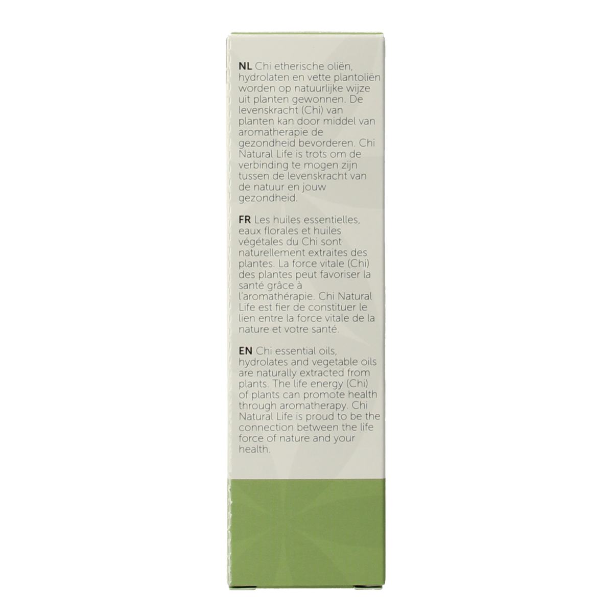 Chi Citroen organic essential oil 10ml bottle, natural citrus scent, eco-friendly bio essential oil for aromatherapy and wellness.