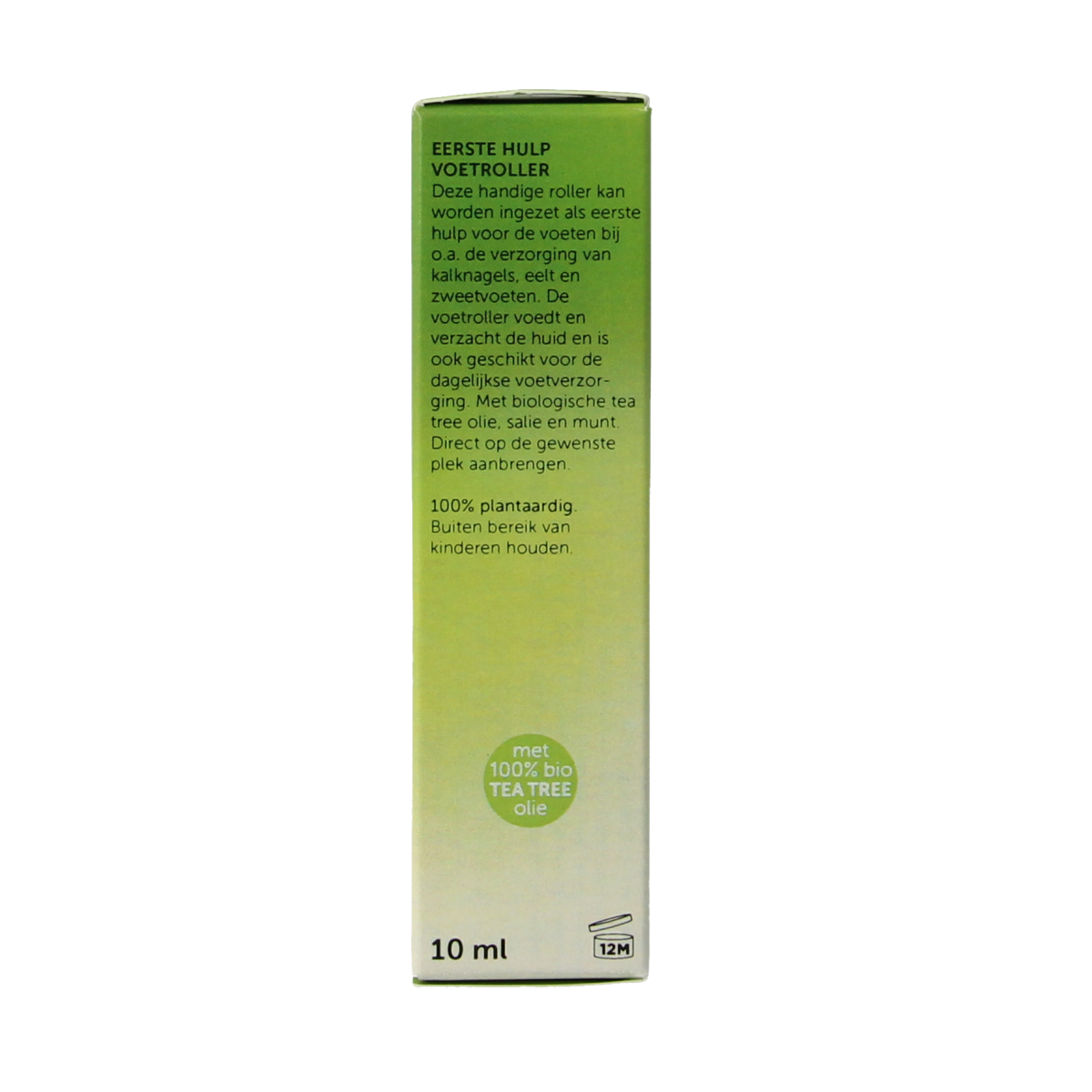 Chi Tea Tree Voetroller, 10ml, for foot care, featuring a clear rollerball applicator with tea tree oil for soothing foot treatment.