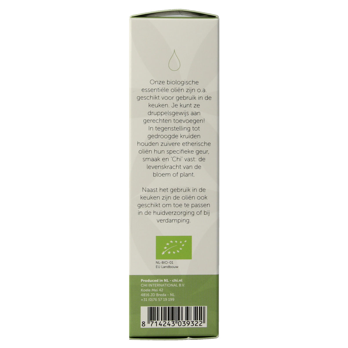 Chi Rozemarijn camphor essential oil bottle, 10ml, natural bio etherische olie for aromatherapy and wellness uses
