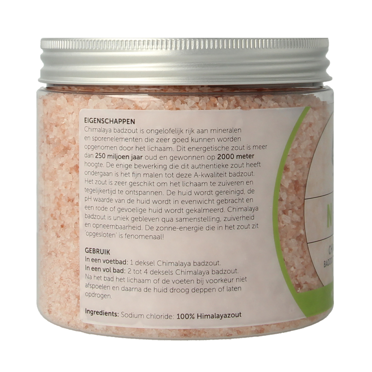 Chi Chimalaya kuurzout bad and douche product in 750g package, featuring natural sea salt for bathing and cleansing.