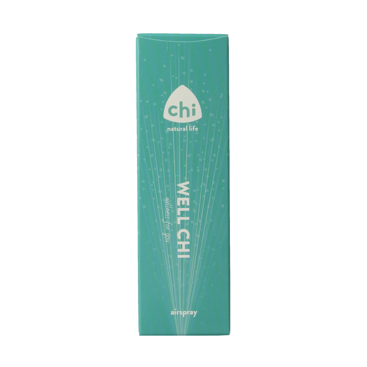 Chi Well airspray bottle containing 50ml of essential oils, featuring a sleek design and natural scent.