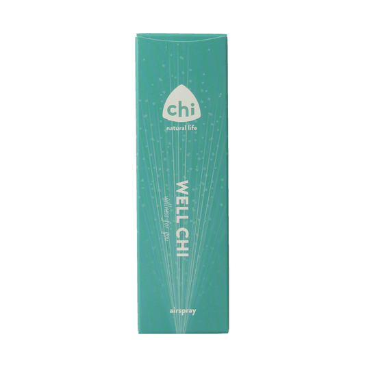Chi Well airspray bottle containing 50ml of essential oils, featuring a sleek design and natural scent.