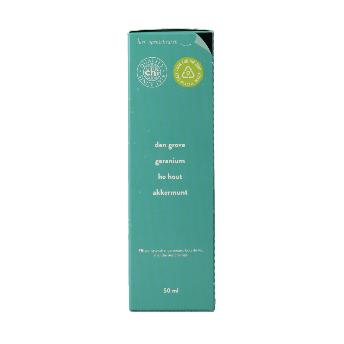 Chi Well airspray with 50ml of essential oils, featuring a sleek bottle and spray nozzle for aromatic wellness.