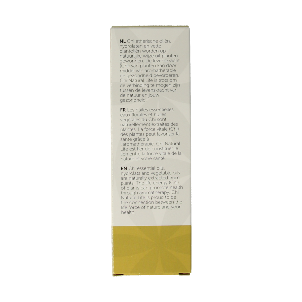 Organic Chi Rozenbottelolie in a 50ml bottle, natural rosehip essential oil from Chi, displayed in a clear glass bottle.