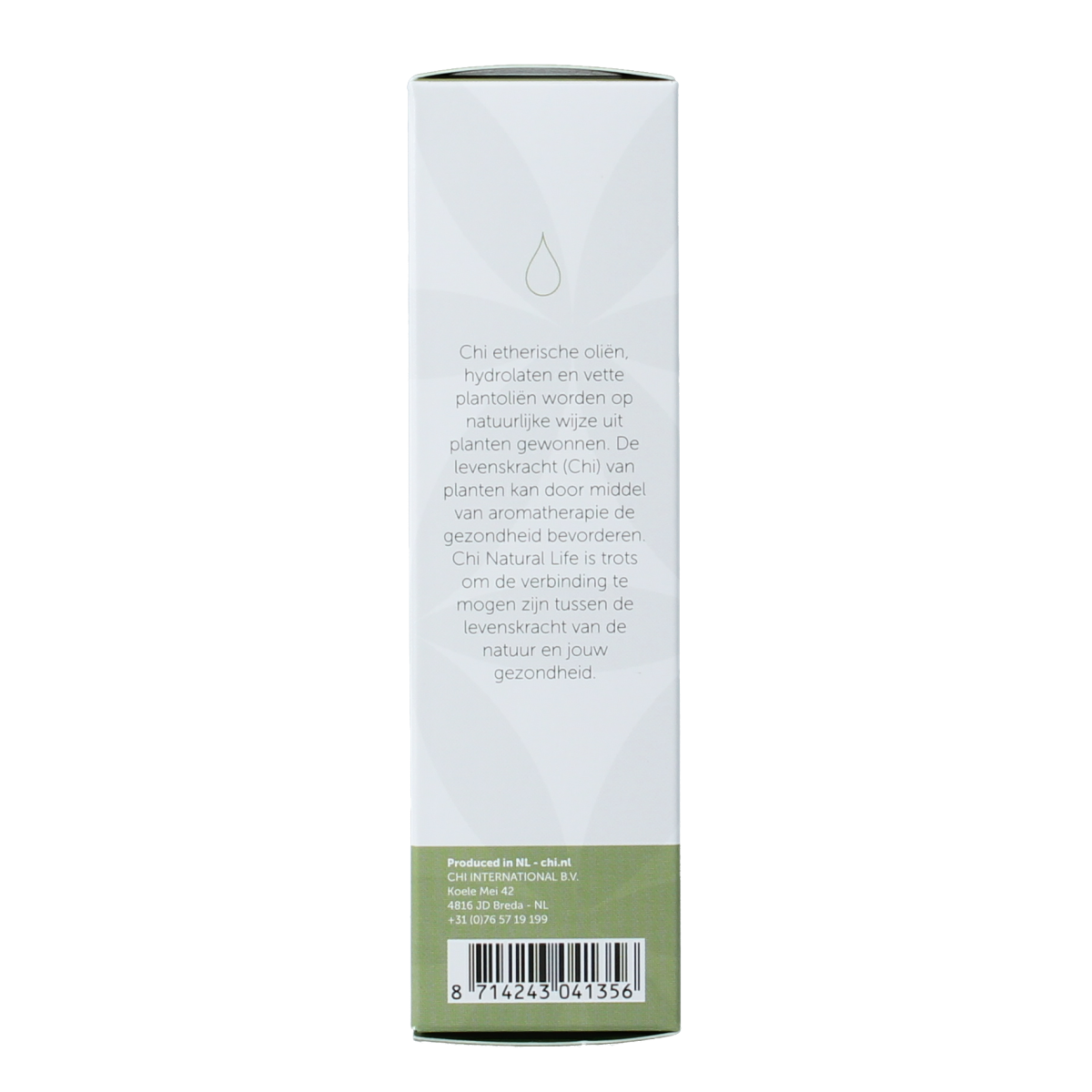 Chi Roos Absolue essential oil bottle, 2.50ml, featuring clear amber glass and white label with brand and product details.