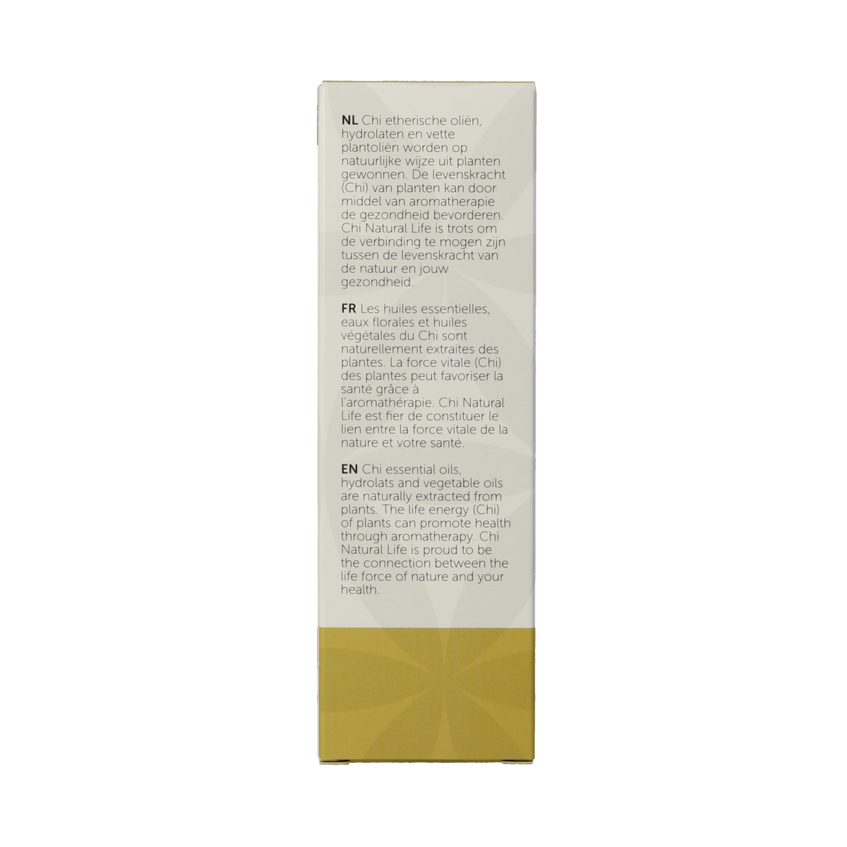 Chi Tamanu Eko essential oil bottle, 50ml, with dark glass container and label showing product details.