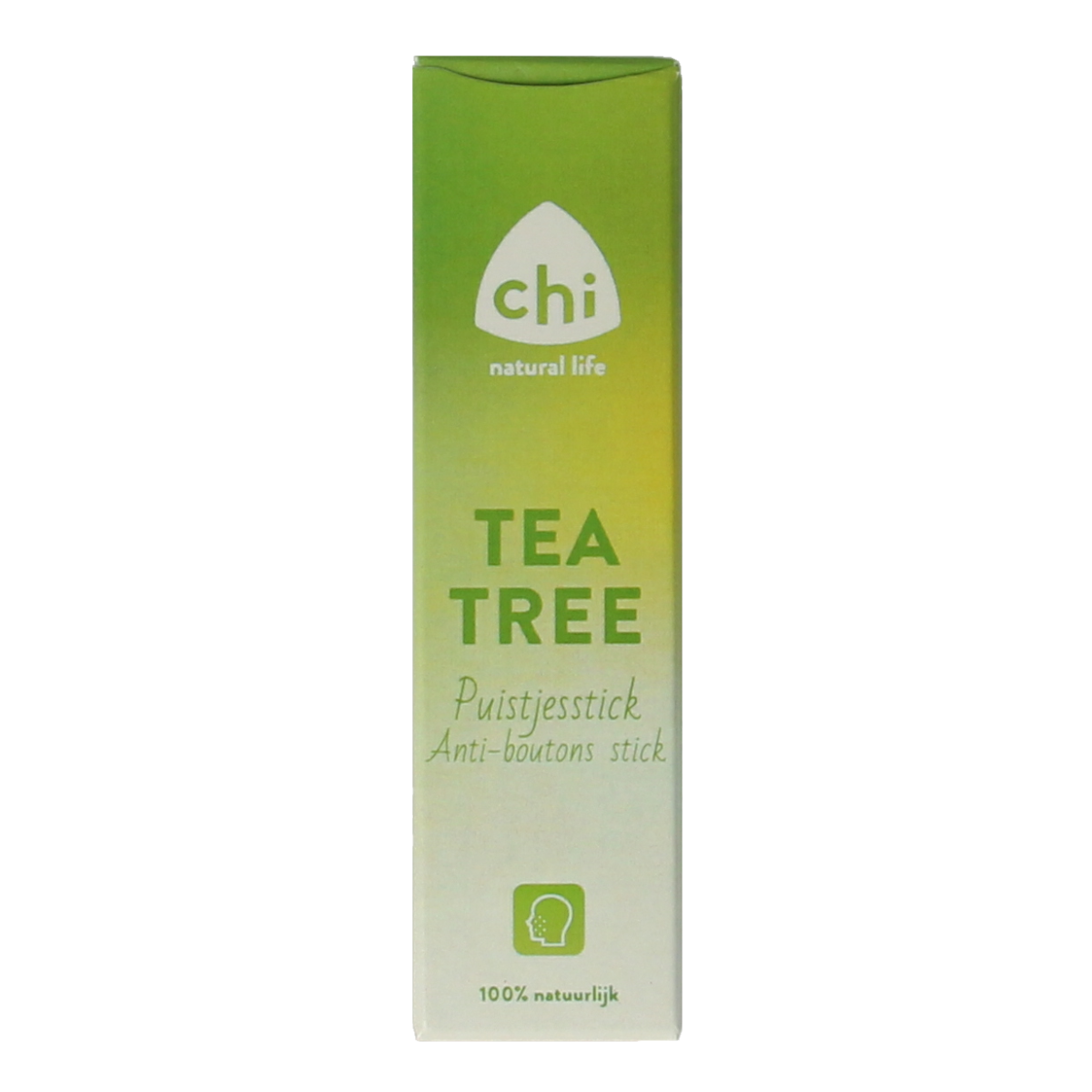 Chi Tea Tree Pustjes Stick 10ml for spot treatment, featuring natural tea tree oil to help clear blemishes and soothe skin.