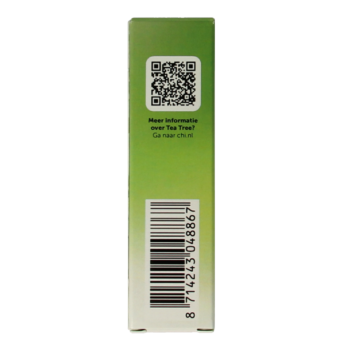 Chi Tea Tree Puistjes Stick, 10ml, facial skincare product for acne treatment, with tea tree oil in a sleek stick applicator.