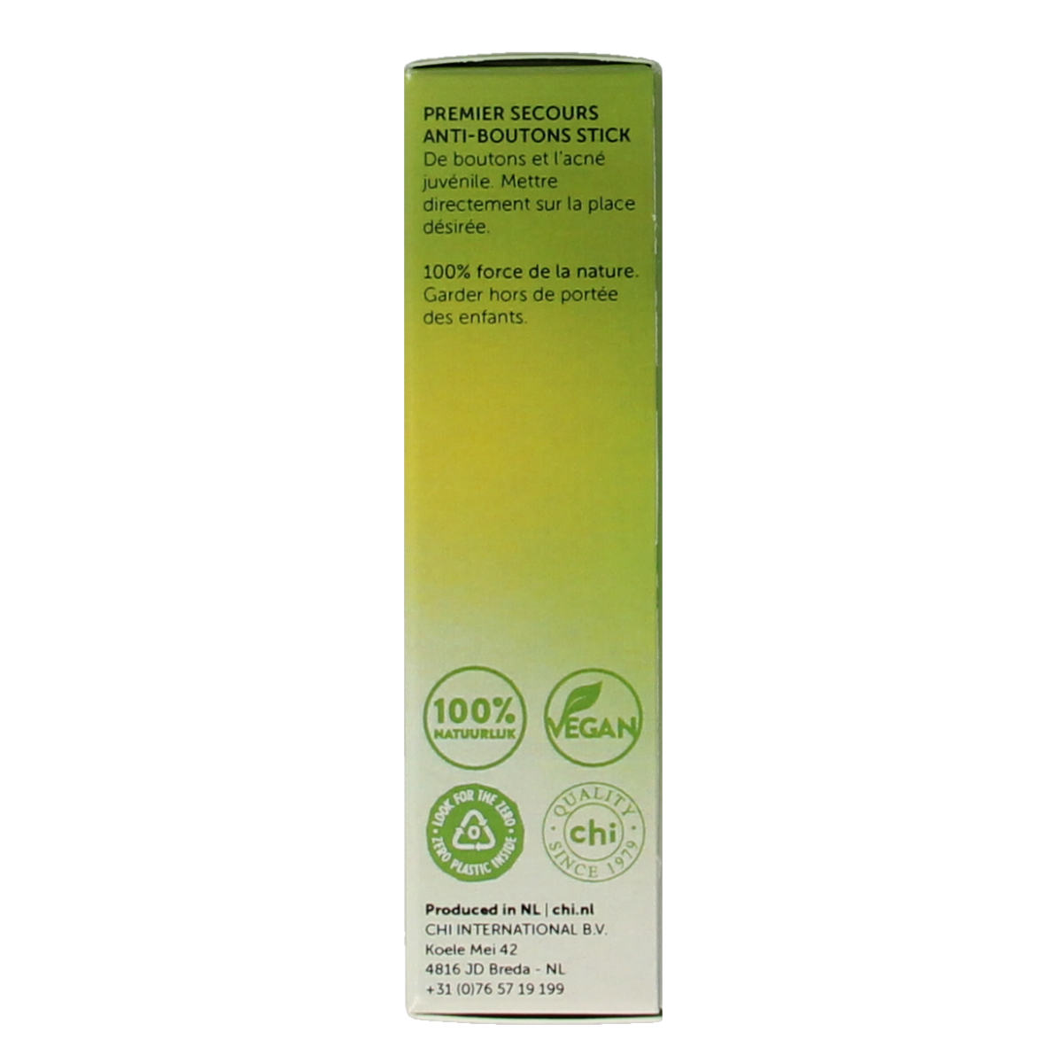 Chi Tea Tree Pustjes Stick 10ml - Natural acne treatment stick for spot-prone skin with tea tree oil for clear complexion.