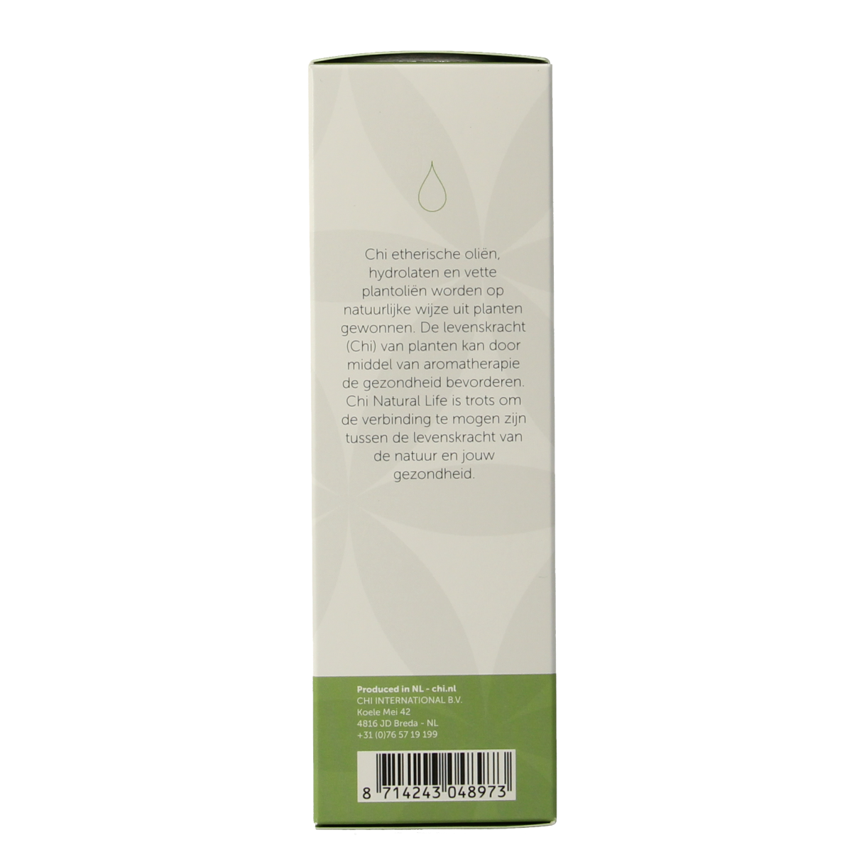 Chi Den Grove Wild essential oil in 50ml bottle, showcasing the amber glass container and natural labeling for aromatic use.