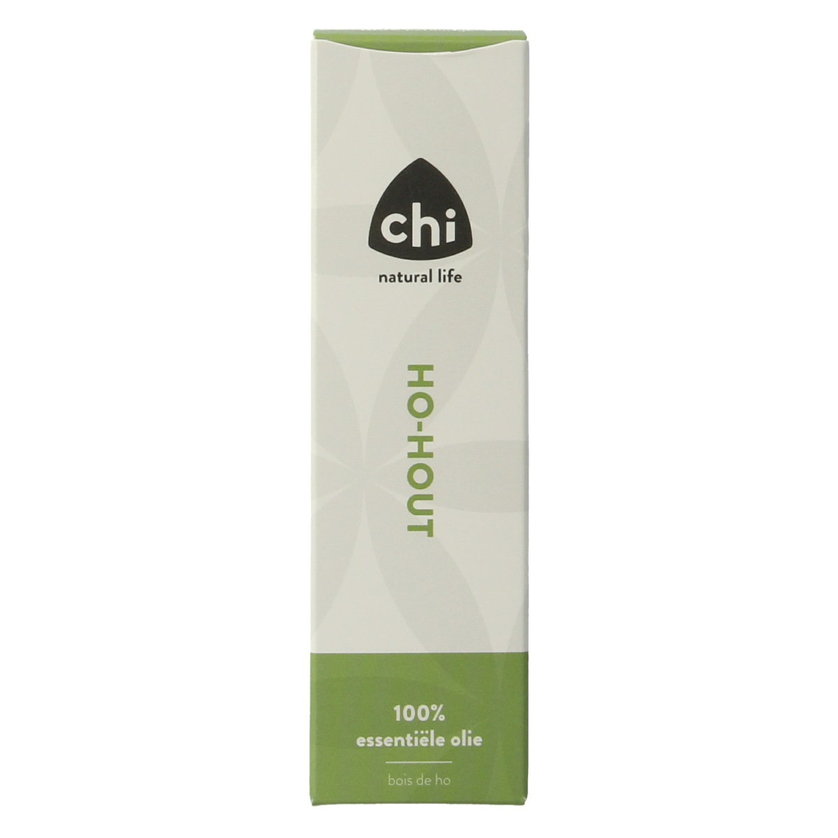 Chi Ho hout wild essential oil bottle, 10ml, natural etherische oliën with a dark amber container and white label.