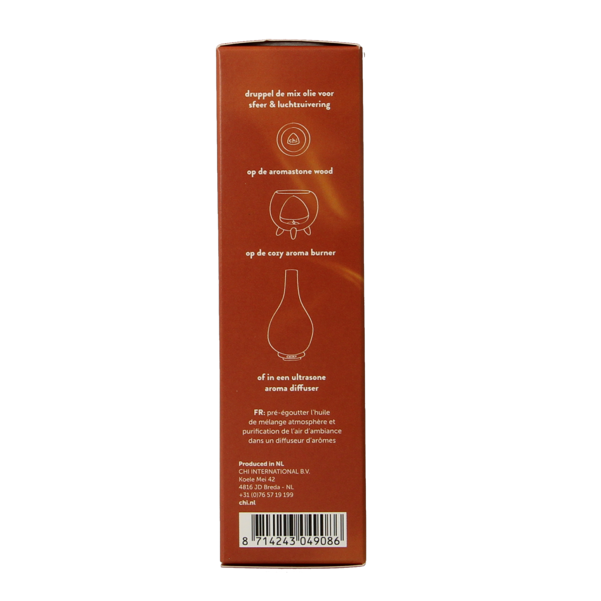 Chi Back to Earth essential oil composition in a 10ml bottle, featuring natural aromatic blend of therapeutic grade essential oils.