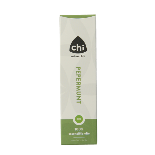 Chi Pepermunt etherische olie van Frankrijk, biologische peppermint essential oil in 10ml bottle, natural herbal aroma.