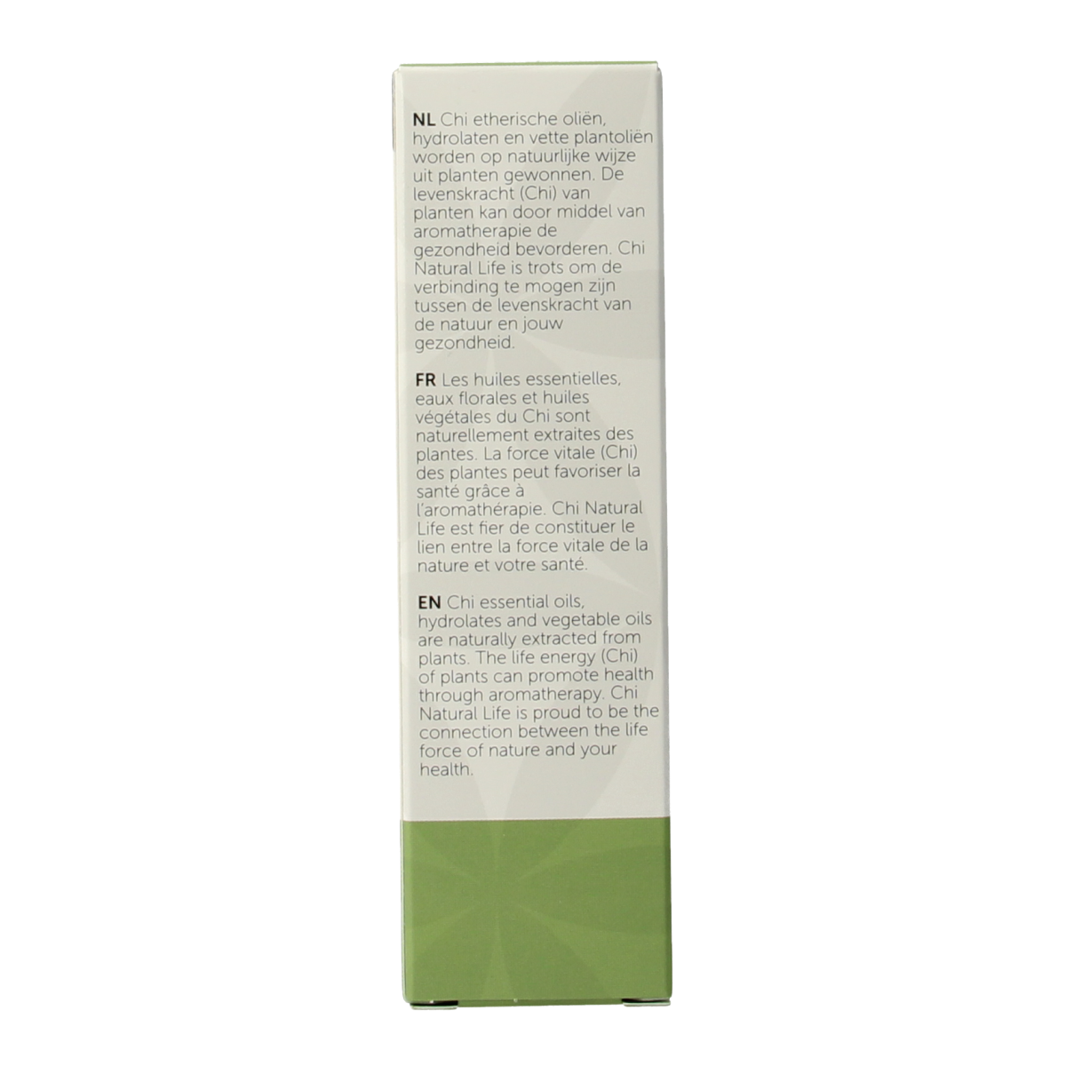 Chi Ylang Ylang bio essential oil bottle, 10ml, natural etherische oliën from the Chi brand with a white cap and clear label