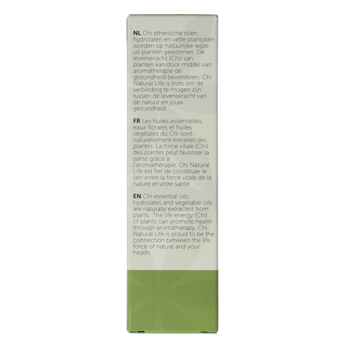 Chi Geranium bio essential oil bottle, 10ml, natural herbal aroma, in clear glass with label, for aromatherapy and skincare.