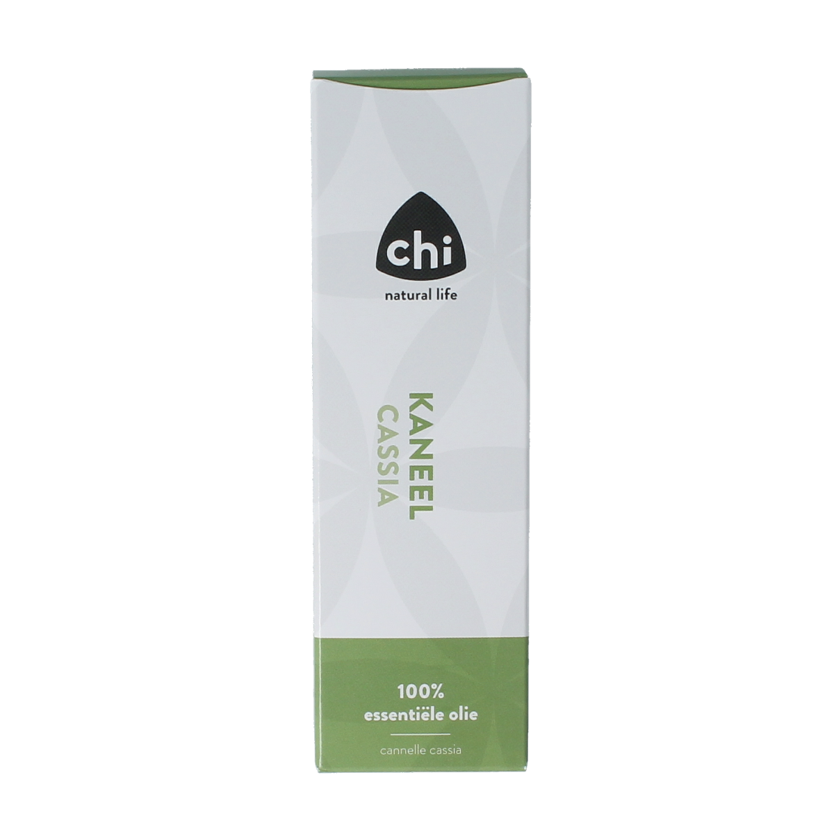 Chi Kaneel Chinese Cassia essential oil in a 20ml bottle, featuring amber glass and a white cap, suitable for aromatherapy use.