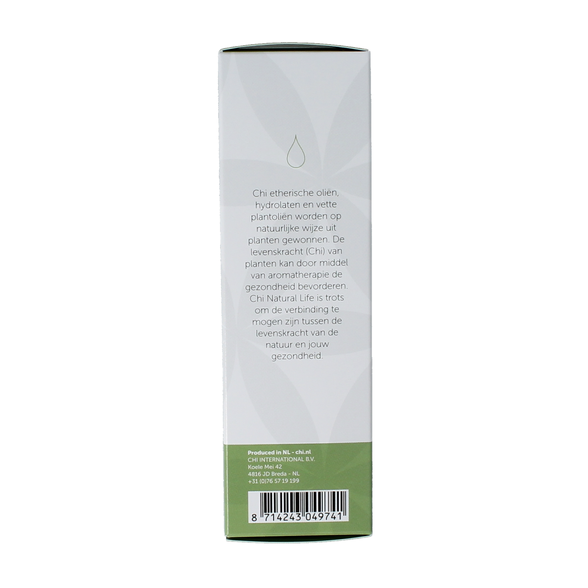 Chi Kaneel Chinese Cassia essential oil bottle, 20ml, with amber glass and label showing product name and brand.