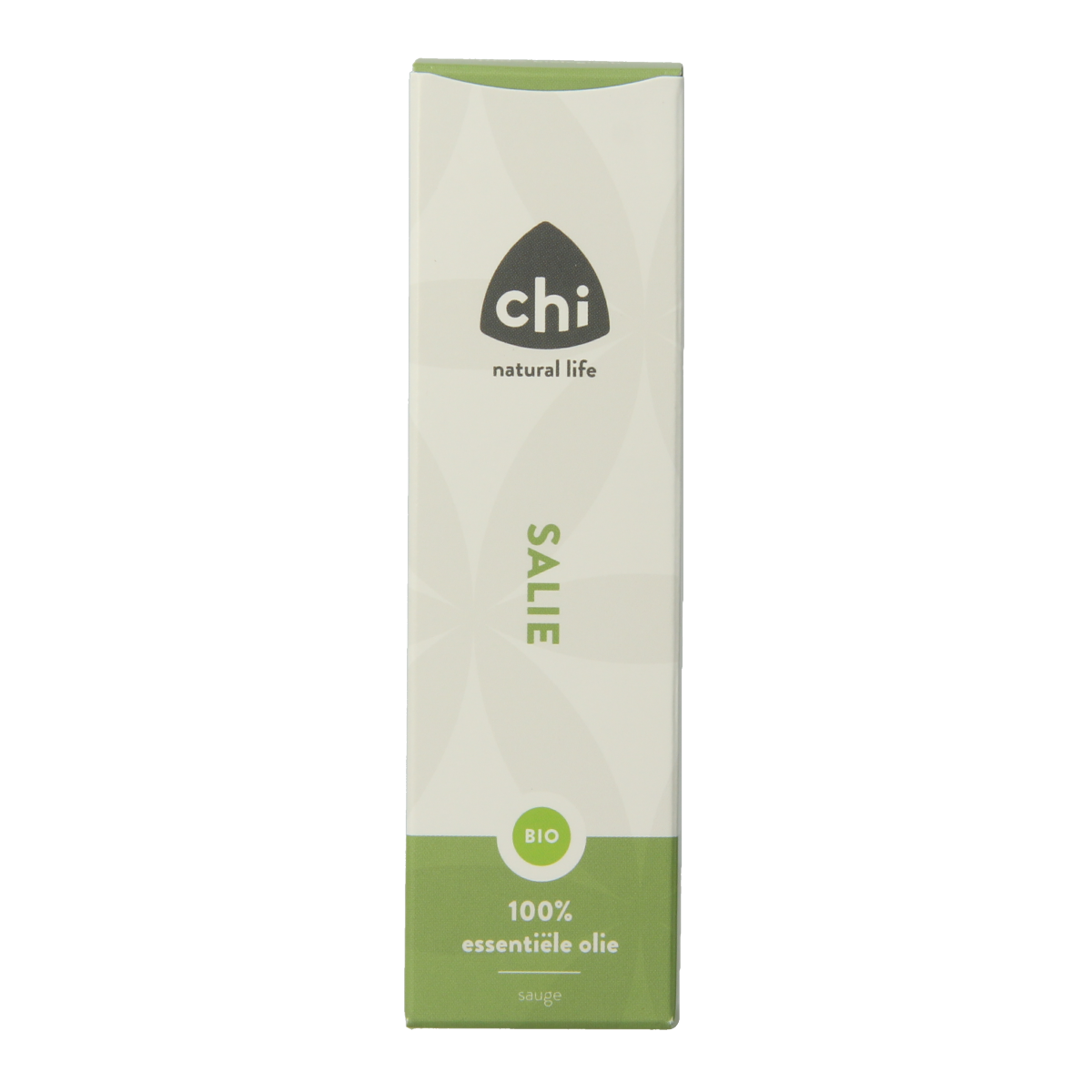 Chi Salie eko bio essential oil bottle, 10ml, organic herbal extract in a clear glass container.