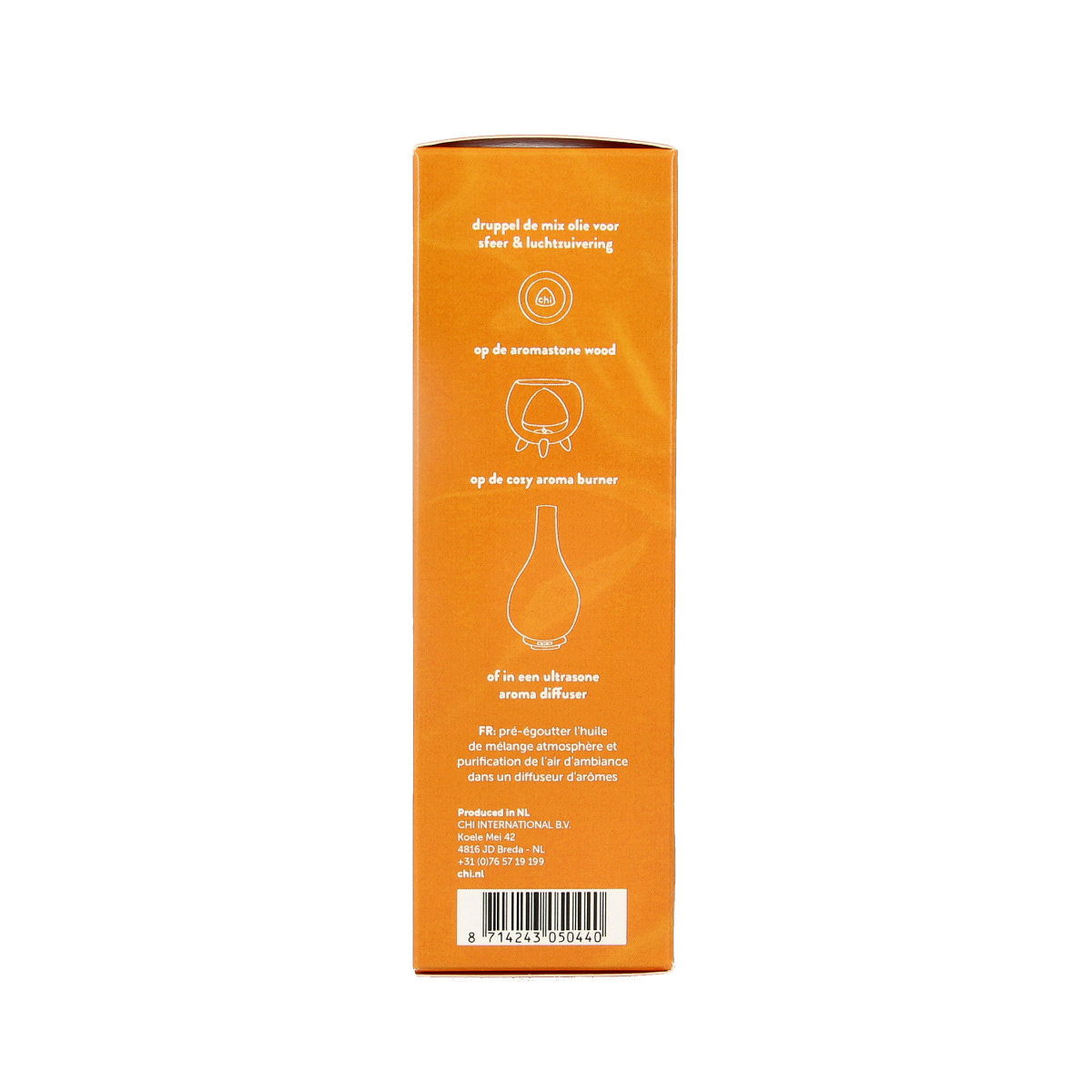 Chi Happiness Mix essential oil in 50ml bottle, natural blend of aromatic oils for wellness and relaxation.
