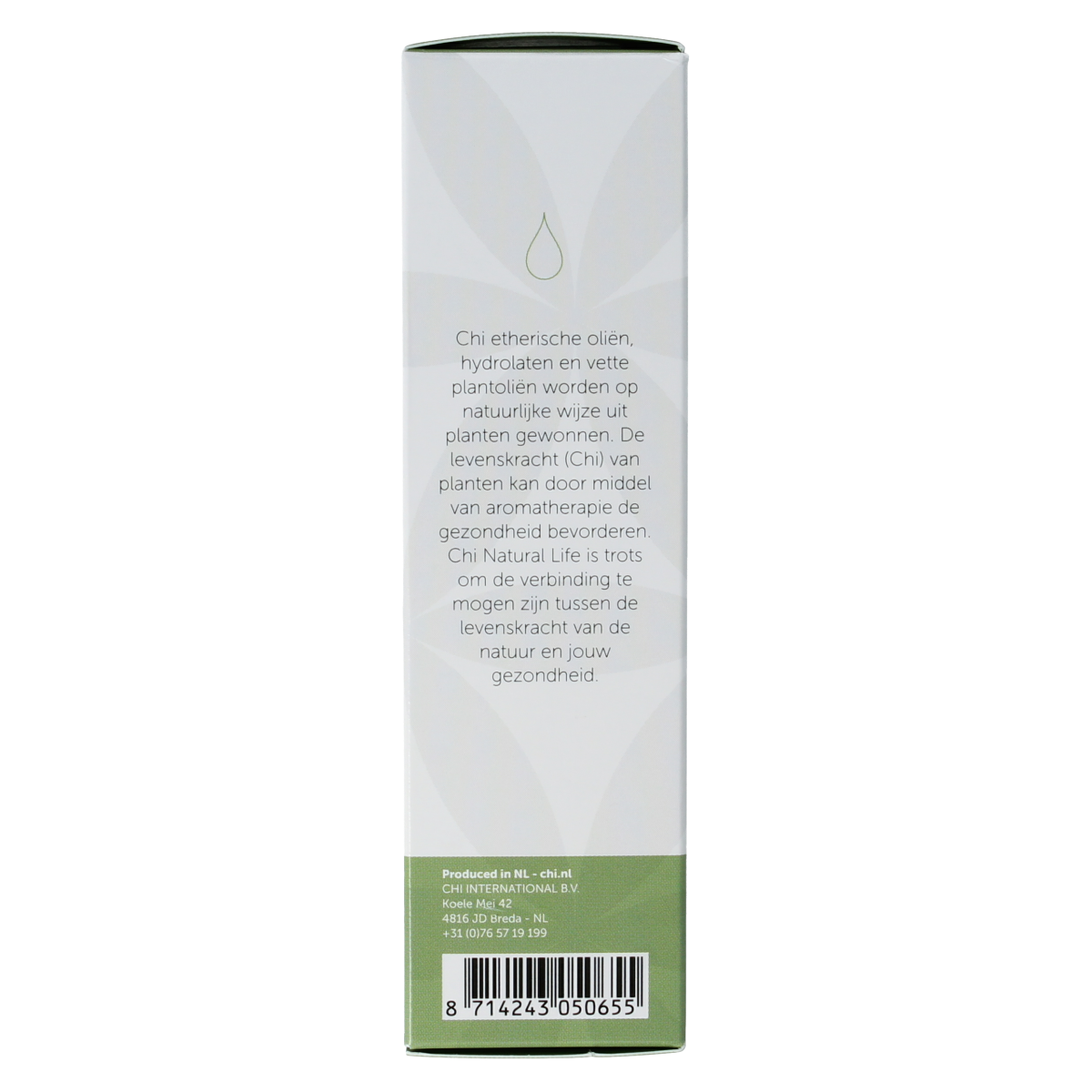 Chi Mandarijn rood cultivar essential oil in a 10ml bottle, showcasing the orange-colored liquid and packaging.