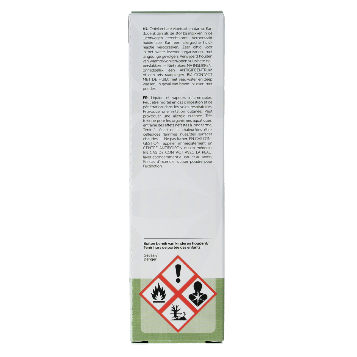 Chi Mandarijn rood cultivar essential oil in a 10ml bottle, showcasing the bright orange liquid and packaging.