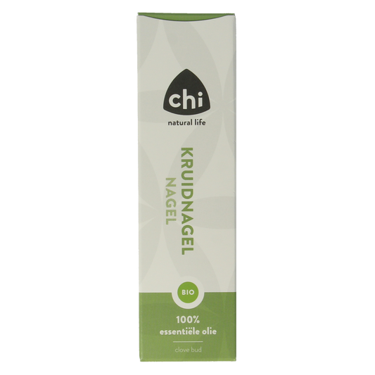 Chi Kruidnagel organic essential oil in a 10ml bottle, natural aromatic oil for wellness and aroma therapy.