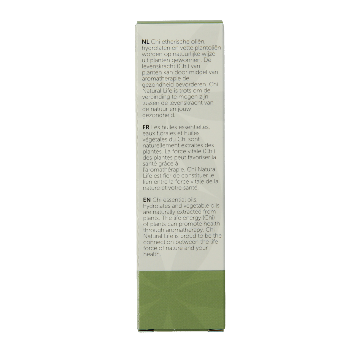 Chi Helicryse eco bio essential oil bottle, 2.50ml, with dark glass container and label showing product details.