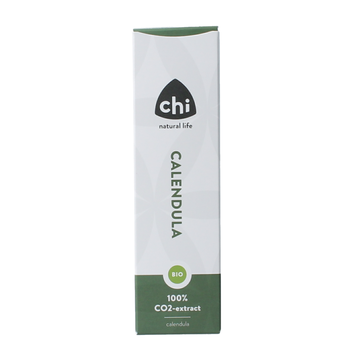 Chi Calendula CO2 essential oil in 2.50ml bottle, eco-friendly natural extract with amber-colored glass packaging.