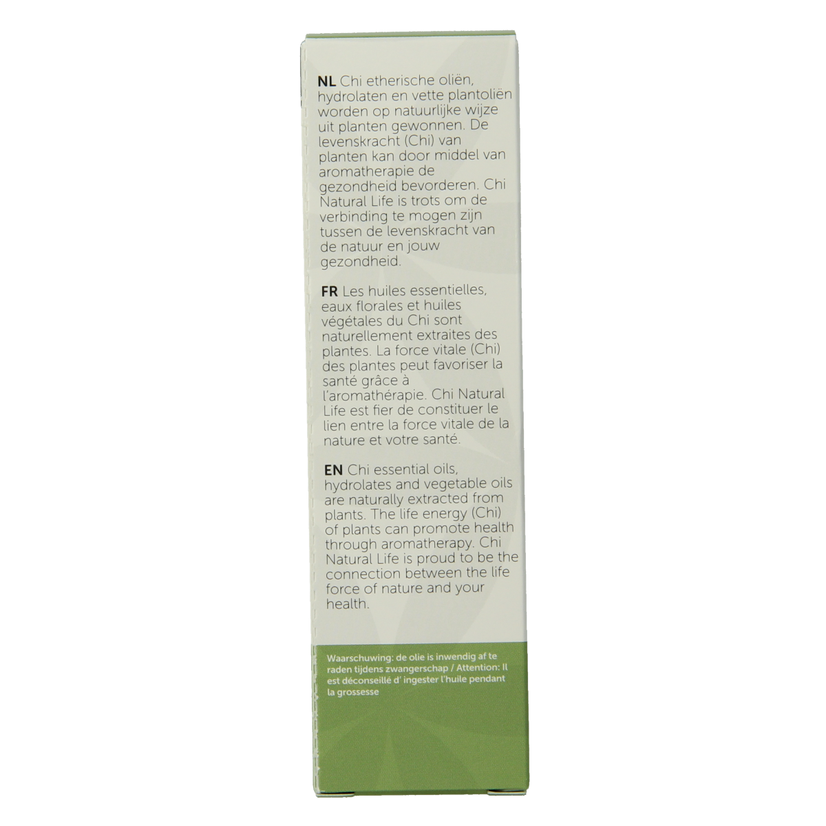 Chi Steranijs organic CO2 oil in a 10ml bottle, natural herbal essential oil from Chi for aromatherapy and wellness.