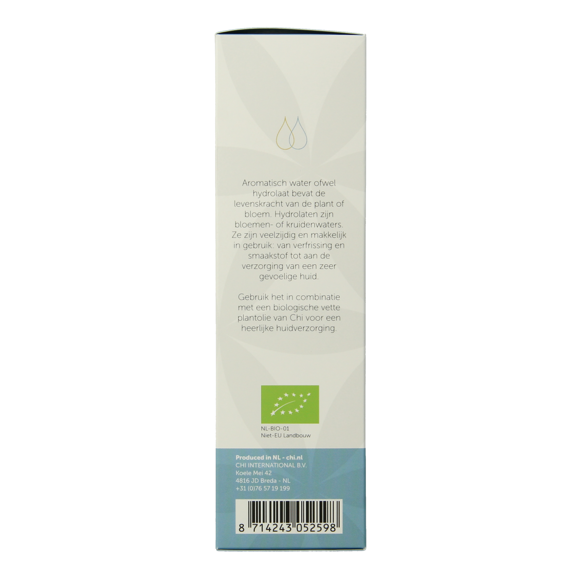 Chi Cedar Atlas hydrolat eco body care spray in 150ml bottle with natural cedarwood scent and eco-friendly packaging.