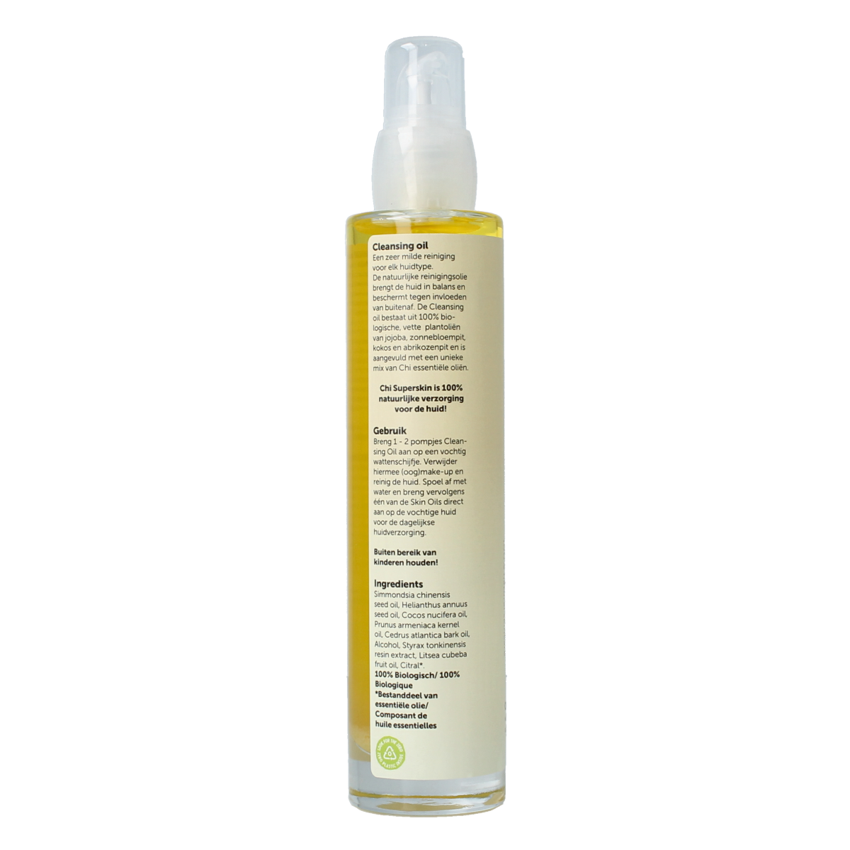 Chi Superskin cleansing oil in a 100ml bottle, a gentle body care product from Chi for smooth, nourished skin.