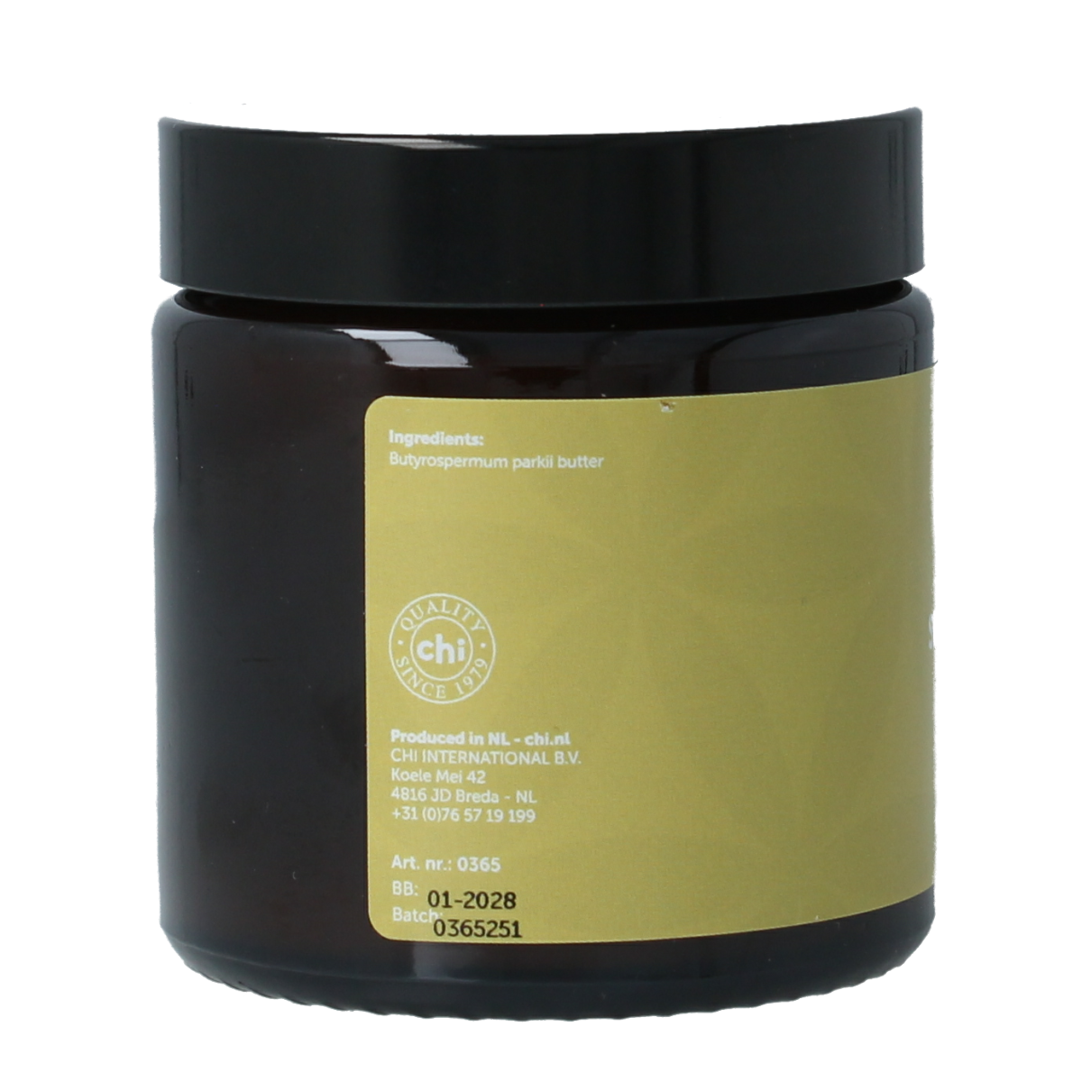 Chi Sheabutter soft bio body care product in 100ml container, featuring a smooth, creamy texture for nourishing skin.