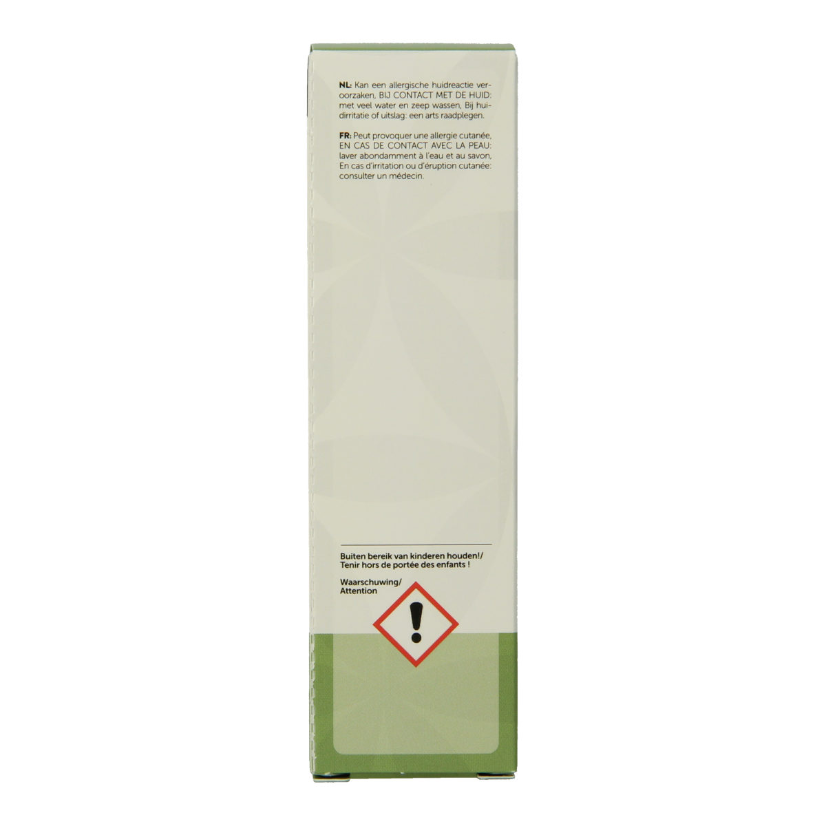 Chi Buddha wood essential oil bottle, 2.50 ml, featuring a dark brown glass container with a black cap.