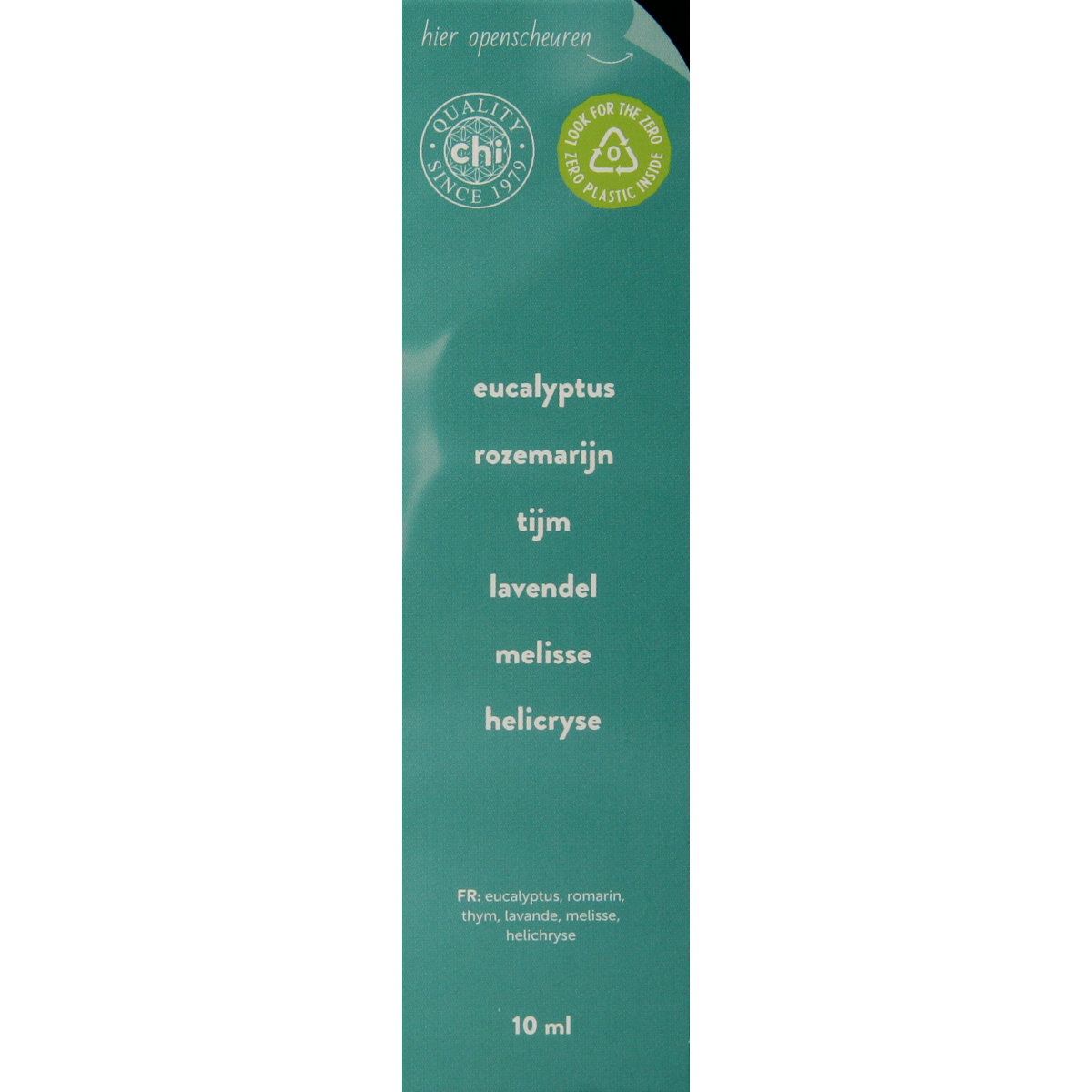 Chi Energize etherische olie 10ml bottle with dropper cap, natural essential oil for revitalizing and energizing blends.